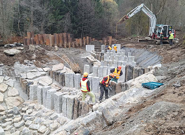 Stavba rybího přechodu v Tepličce spěje do finále, spustí ho příští týden
