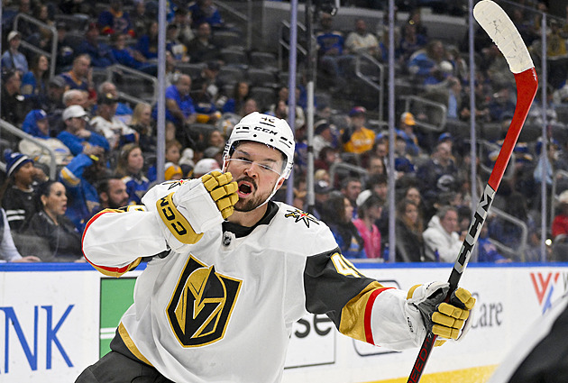 Hertl se trefil při výhře Vegas, Pastrňák a Zacha asistovali u vítězství Bostonu