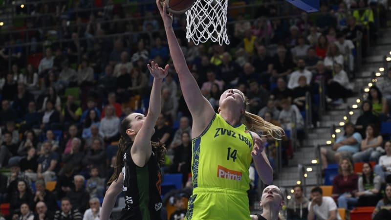 Basketbalistky USK Praha rozdrtily Žabiny. Od šestnáctého titulu v řadě je dělí jediná výhra