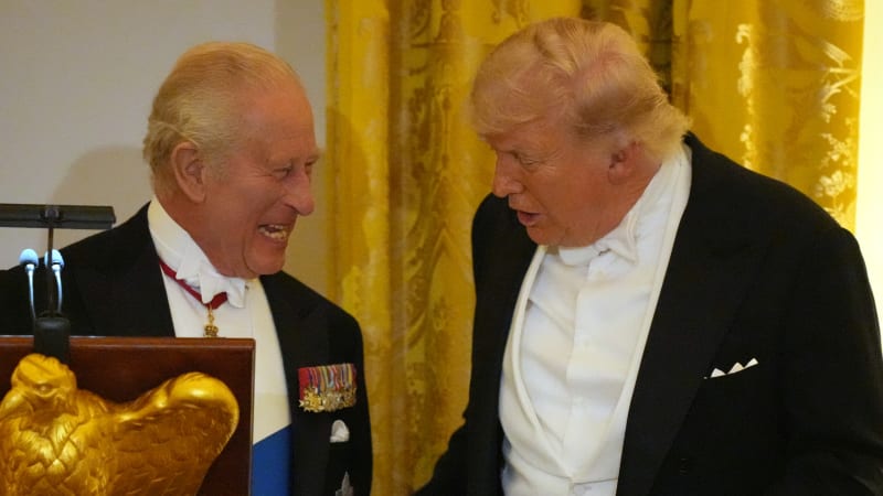 Král Karel III. si při večeři dělal z Trumpa legraci. Británie – USA 1:0, píše tamní tisk