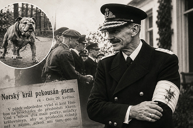 Před 100 lety pokousal norského krále pes. Rozzuřeného buldoka za to utratili