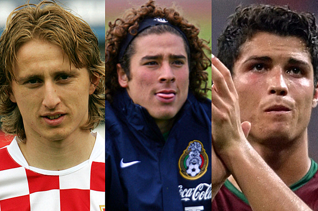 Jak se změnili fotbalisté, kteří na MS hráli už před 20 lety? Messiho byste nepoznali
