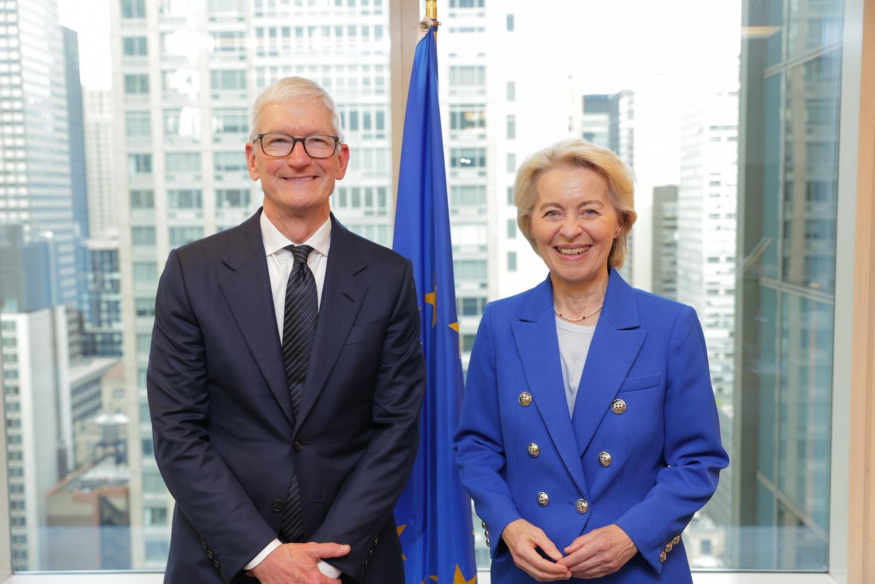 Tim Cook se setkal s Von der Leyenovou, řešili bezpečí a ochranu dětí
