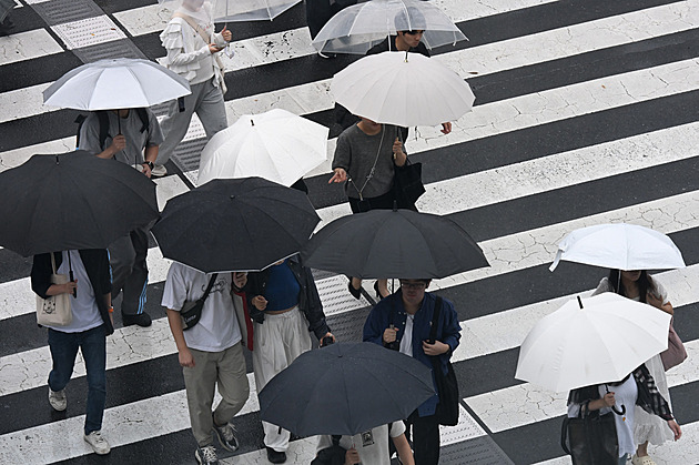 Pršelo sedmatřicet dní v řadě. Tokio zažilo nejdelší sérii deště od začátku měření